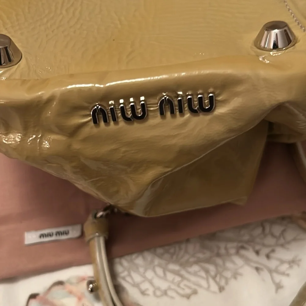 Miu Miu Beige Satchel